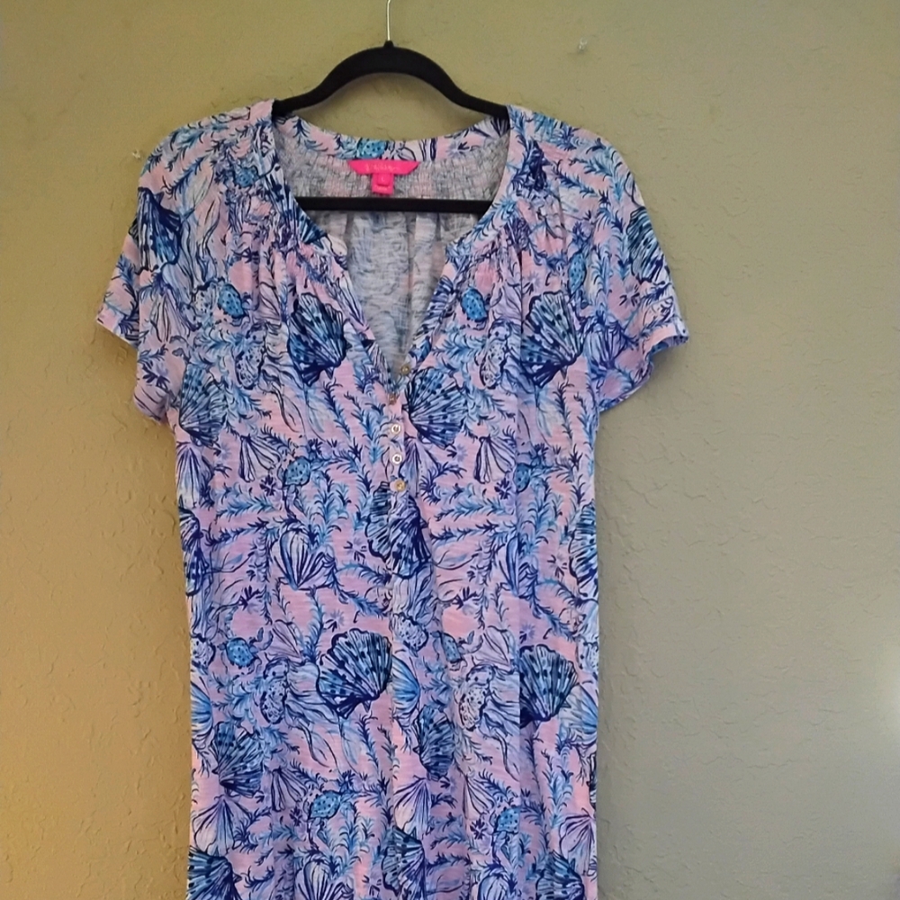 Lilly Pulitzer Short Sleeve Essie Dress - Size Large